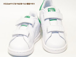 アディダス☆ベビー スニーカー【adidas】スタンスミス(STAN SMITH) CF I / ランニングホワイト×ランニングホワイト×グリーン / M20609