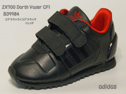 アディダス☆ベビースニーカー【adidas】ZX700 ダースベイダー (ZX700 Darth Vader) CFI / コアブラック×コアブラック×レッド / B39984