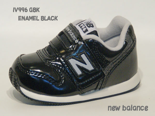 ニューバランス☆ベビー スニーカー【new balance】IV996 GBK / ENAMEL BLACK